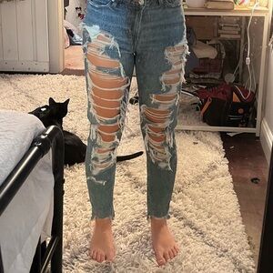 American Eagle Highest rise mom Jean